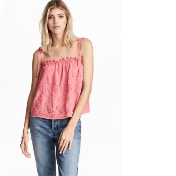 Coral Applique Top main image 0